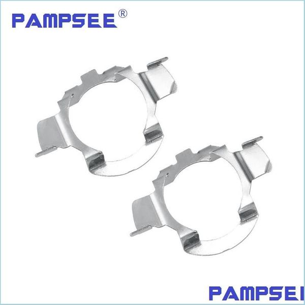 Fari per auto 2Pcs H7 Adattatori per fari a LED per auto Base Bb Supporti per E60 E61 Vw Mk6 Nissan Qashqai Lampada A3 Drop Delivery 2022 Mobil Dhmwy