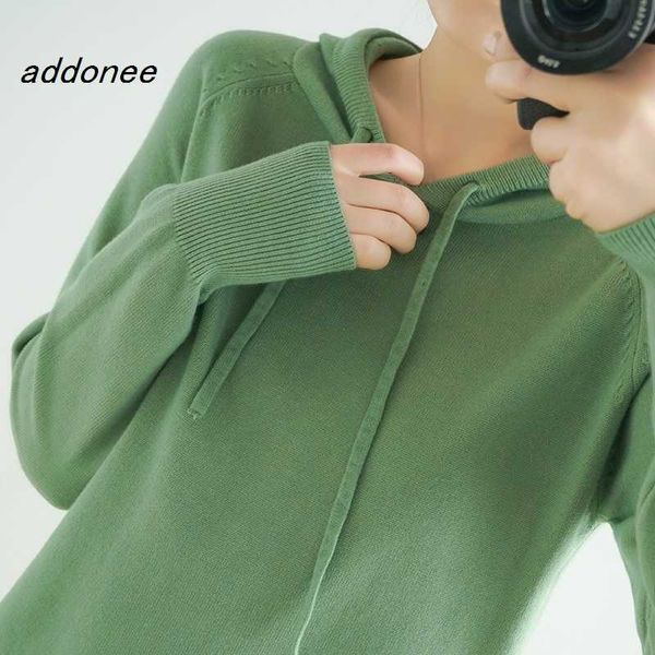 Camisolas femininas Novo primavera outono Autumn Women Cashmere Sweater Sport Hoodie Pullovers Knit Jacket Bottomed Feminino Logo Streetwear G221018