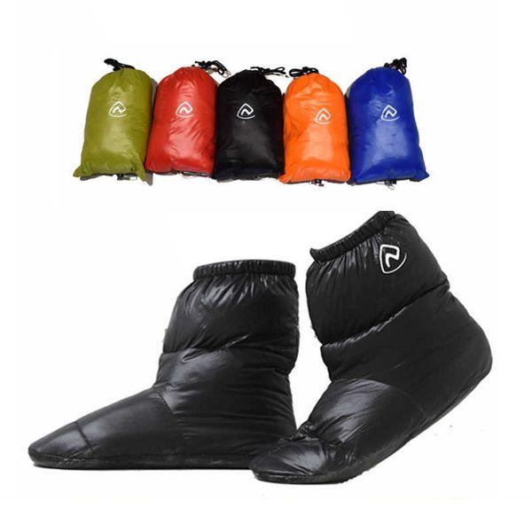 Altri articoli sportivi Inverno termico 90% Piumino d'oca bianca Pantofole Stivaletti Calzini Caldi Scarpa Copertura scaldapiedi per letto Campeggio Sacco a pelo Tenda T221107