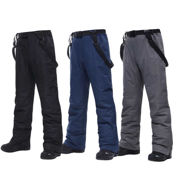 Sci BIB Pantaloni Pantaloni da sci uomo Snowboard inverno ma Pantaloni termici spessi Antivento impermeabile Snowboard taglia grande L221025