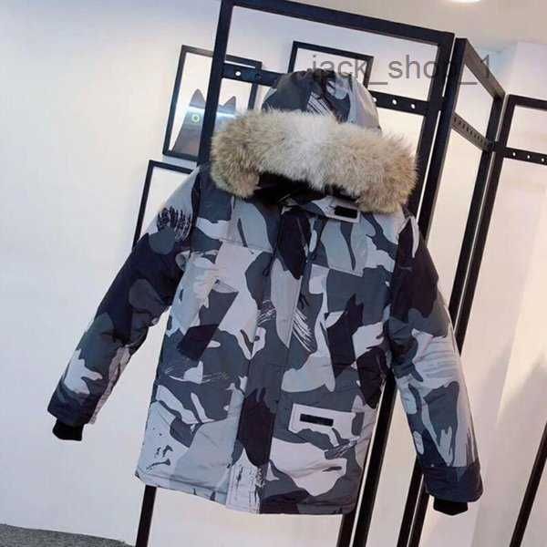 Kanada Down Parkas Hohe Qualität Designer Mantel 2022 Winter Männer Jacke Oberbekleidung mit Abzeichen Dicke Warme Outwear Mäntel Pelz XS-xxl 1D7S