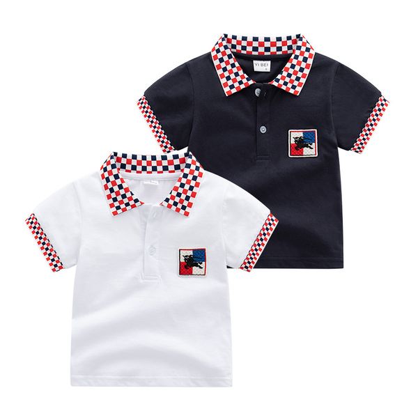 Fashion Boys Polo Shirts Baby Boy Sports Sports Kids Short Maniche Tops Summer Children Abiti 2 4 6 anni
