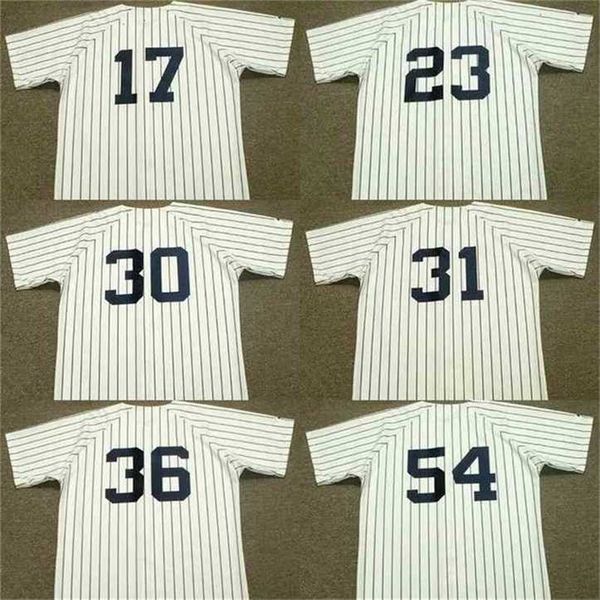 Proword C202 Herren #29 JIM CATFISH 54 RICH GOSSAGE 30 WILLIE 31 DAVE WINFIELD 36 DOCK ELLIS 1983 Home Baseball Jersey