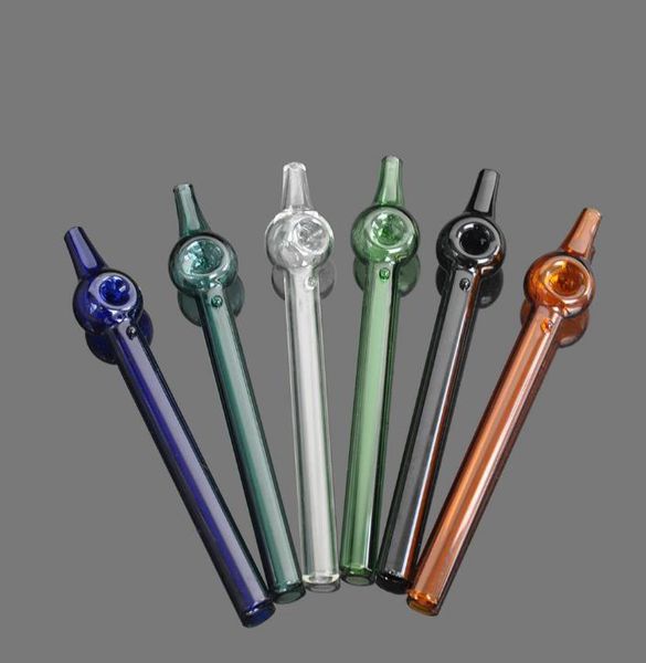 Pipa per bruciatore a nafta in vetro Pyrex Trasparente Tubi di qualità di colore trasparenti Tubi Great Tube Punte per unghie 10mm