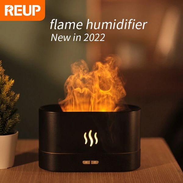 Andere Hausgarten Flamme Aroma Diffusor Luftbefeuchter Ultraschall Cool Mist Maker Fogger Led Ätherisches Öl Lampe Aromatherapie Difusor 221027