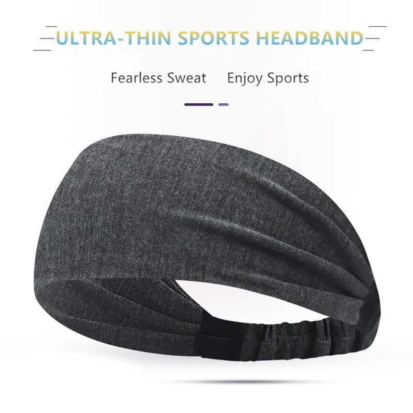 Yoga-Haarbänder Hot Salling Ultradünnes Sport-Stirnband Männer Frauen Laufen Schnell trocken Outdoor Schweißabsorbierend L221027
