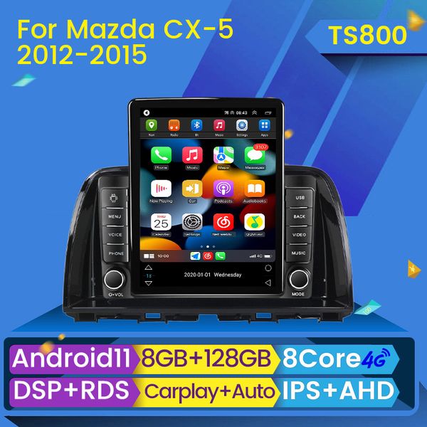 DVD de carro Radio Multimedia Video Player CarPlay para Mazda CX5 CX-5 CX 5 2012-2015 Navegação GPS Android no 2din 2 din dvd