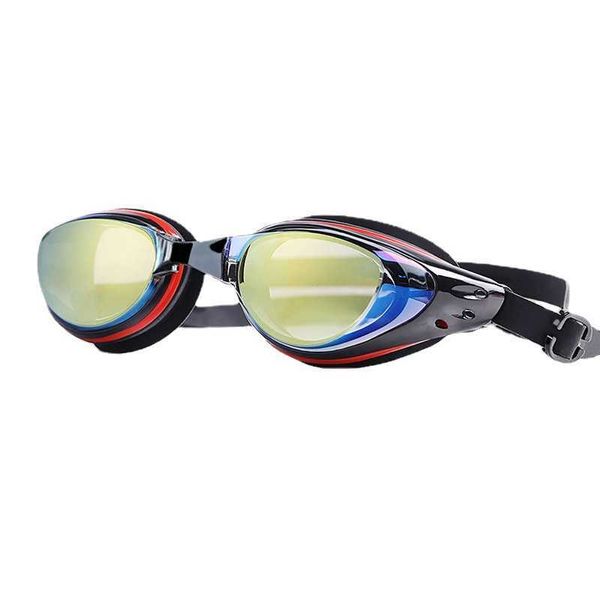 Goggles hd óculos de natação míopes à prova d'água e à prova de neblina Mulheres crianças grandes engrenagens de mergulho com óculos atacadistas L221028