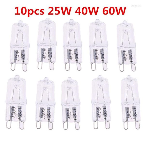 10pcs120v 25 Вт 40 Вт 60 Вт лампочка для лампочки G9 Высокая температура.