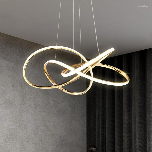 Подвесные лампы Современная простая светодиодная люстра для гостиной спальни столовая кухонная потолочная лампа