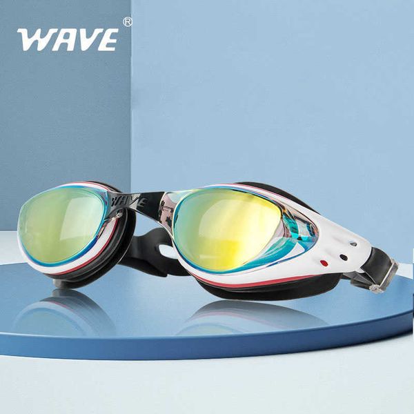 goggles Wave Schwimmbrille Myopie -1,5 bis -8 Unterstützung Anti-Beschlag UV-Schutzbrille Dioptrien Erwachsene Männer Frauen L221028