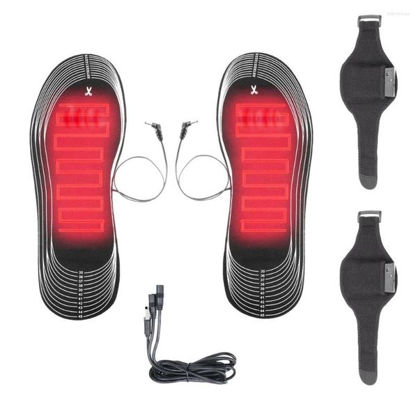 Tappeti Solette riscaldate elettriche con leggings Scarpa riscaldante USB Scaldapiedi invernale Scaldapiedi per sport all'aria aperta