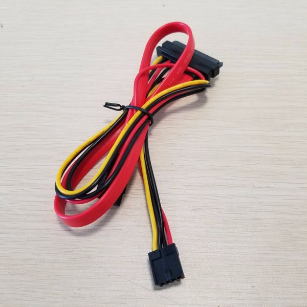 10pcs/lote 2-em 1 7pin SATA Dados + 4pin FDD FLOPPY POWER COMBO 7 + 15 PIN SATA CABO CONJUNTO