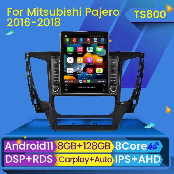 Auto dvd Radio Multimedia Video Player Carplay Für Mitsubishi Pajero Sport 3 2016 - 2018 Navigation stereo GPS Android 2din