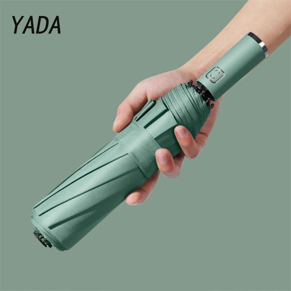 Umbrellas Yada Luxury 10K Solid Color Business Автоматическое прозрачное складывание для мужчин Женщины дождь мужчина YS200045 221027