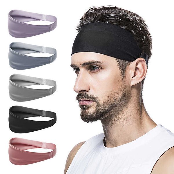 Yoga Hair Bands 1 PCs Vrouwen HOOFDBAND MANNEN HOOFDBAND SPORT GRIP Strap Zweetband Voor Running Fitness NTE ZOMER GYM VOORHOOFD Tampa L221027