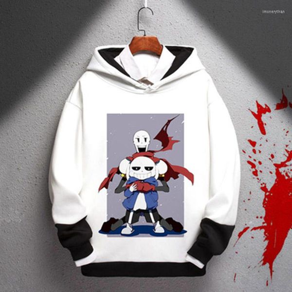 Moletons masculinos de inverno e outono Undertale Cosplay suéter capuz de capuz de desenho animado