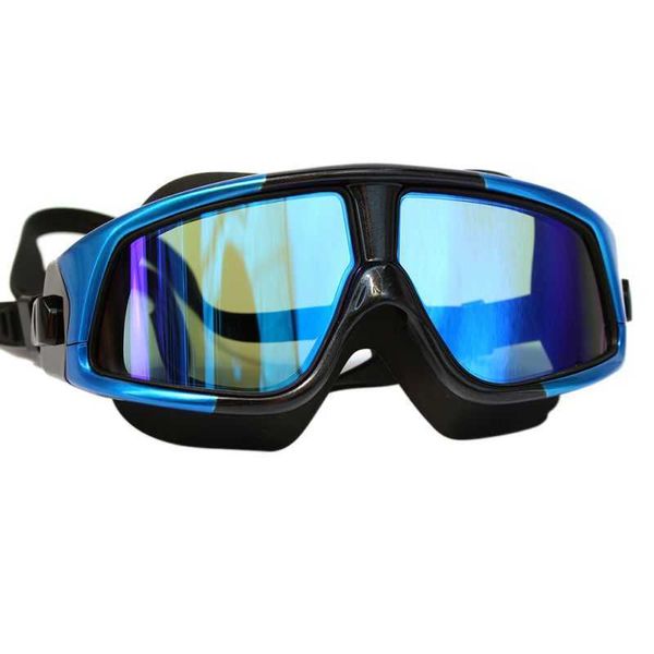 Schutzbrillen Frauen Männer Unisex Schwimmmaske bequeme Diete große Brille Ming Brille wasserdichte Anti-Fog UV mit Hülle L221028