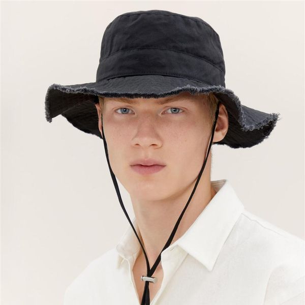 Männer Eimer Hüte Sonnenkappen Le Bob Artichaut mit innerem Etikett Strandkappe Outdoor Panama Bob Fisherman Hat Women184L