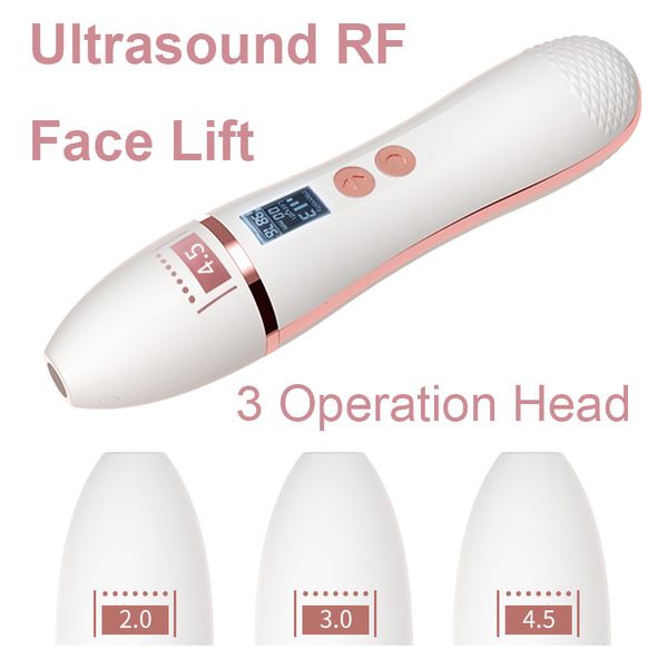 Portable HIFU Face Lifting Ringiovanimento della pelle Rimozione delle rughe Rafforzamento del viso Ultrasuoni focalizzati ad alta intensità Beauty Spa Care Anti Aging Salon Macchina HIFU