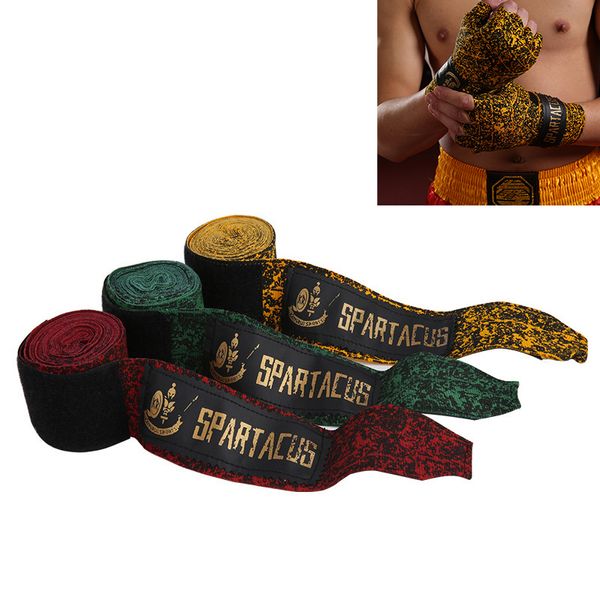 Equipamento de proteção 1 par de boxe profissional Bandage Woolen High Elastic Sanda Taekwondo Hand 221027