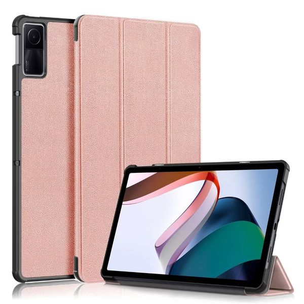 Custodie in pelle intelligenti per xiaomi Redmi pad Custodia da 10,6 pollici Custodia sottile leggera protettiva a tre pieghe Tablet PC Tab Funzione Sleep Wake automatico