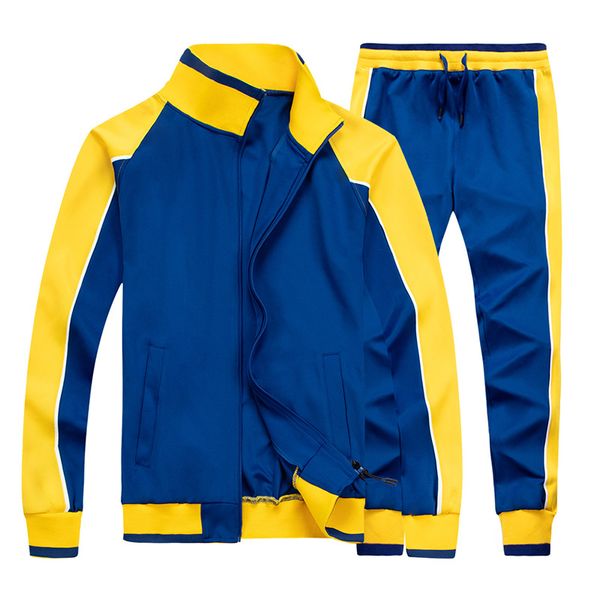 Tute da uomo Primavera Set di tute da uomo 2 pezzi Giacca con cerniera Pantaloni da tuta Uomo Casual Tuta di marca Abbigliamento sportivo maschile Set di vestiti