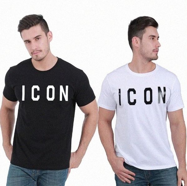 20color Casual Tee Icon Impresso Men Tir shirt Fitness T-shist