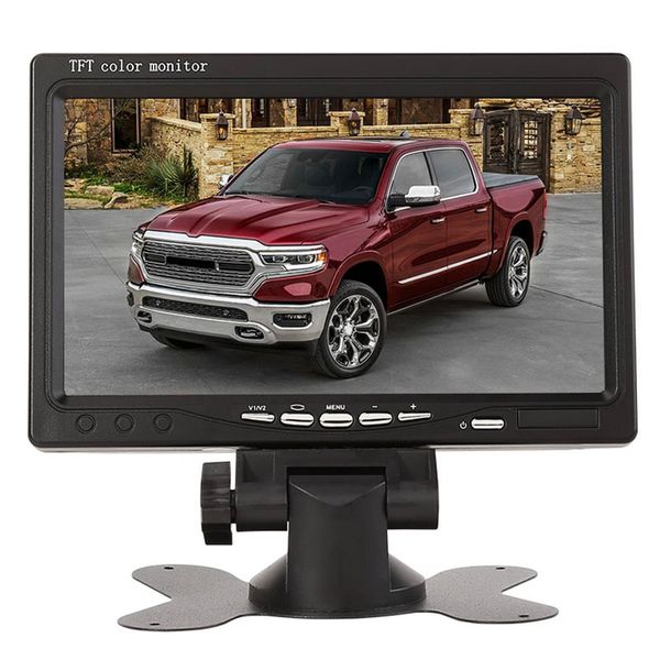 7-Zoll-TFT-LCD-Auto-Video-Monitor-Player, 2-Wege-Eingang, PAL/NTSC-Monitore für Auto-Rückfahr-Sicherheitsüberwachungskameras