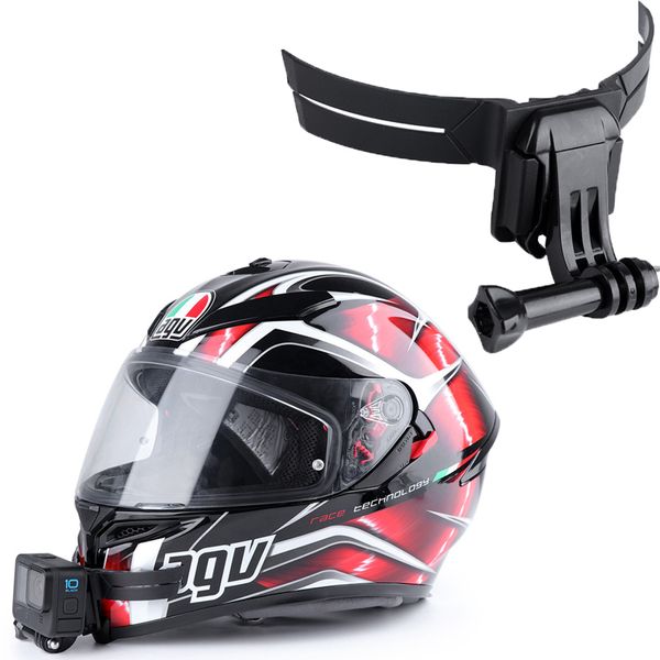 Altri prodotti per fotocamere Supporto per supporto per mentoniera per casco da motociclista per GoPro Hero11 10 Nero Full Face Yi DJI Go Pro Action Accessori 221028