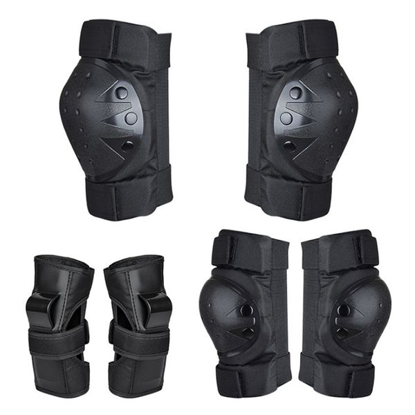 Joelheiras cotoveladas locle 6pcsset adulto conjunto de proteção de proteção do pulso Protetor de proteção para patinação de rolos de ciclismo de scooter 221027