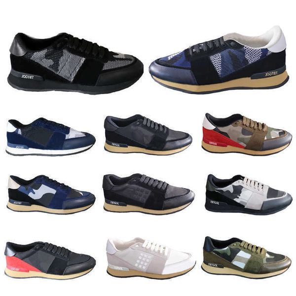 TBTGOL Scarpe da ginnastica mimetiche da uomo Scarpe con plateau Desginer Scarpe stringate basse verdi nere Scarpe da ginnastica sportive in vera pelle Scarpe da ginnastica con scatola 264