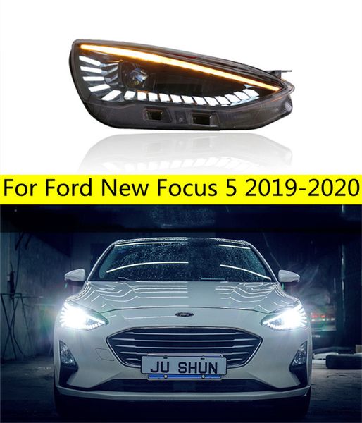 Kopf Lampe Für Auto 20 19 Ford neue Focus 5 Scheinwerfer Nebel Licht Tagfahrlicht DRL H7 LED Bi xenon Birne Auto Zubehör