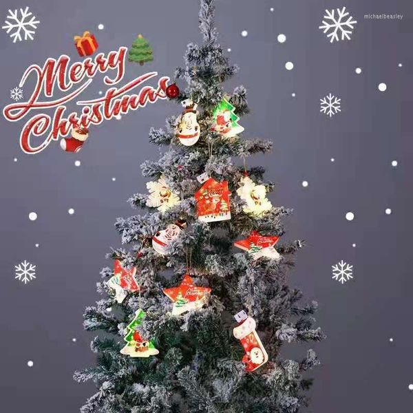 Schnüre zum Aufhängen, dekorative Lichter, Weihnachtsbaumschmuck, Jahresgirlande, LED-Lichterkette, batteriebetriebene Girlande