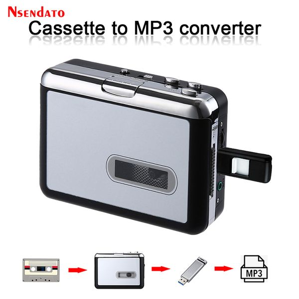 Cassette Decks Ezcap231 USB Tape Music Audio Player to MP3 Converter Capture Recorder Flash Drive No PC 221027