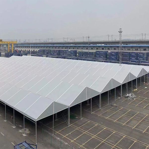 Tenda per tendoni per officina di stoccaggio per magazzini industriali di grandi dimensioni, durevole e impermeabile, per esterni. Contattateci per l'acquisto