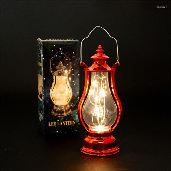 Luci notturne Luci notturne luminose creative Piccola lampada a olio Ornamento a vento a led Decorazione camera da letto pony portatile