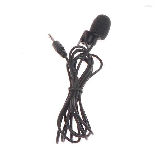 Microfoni Vivavoce cablato lungo 102 cm Jack stereo da 3,5 mm Mini microfono per auto Microfono esterno per PC Lettore DVD GPS Radio Audio