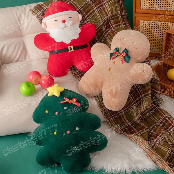 45 cm Kawaii Weihnachtsserie Santa Claus Gingerbread Mann Pl￼schspielzeug gef￼llt weicher s￼￟