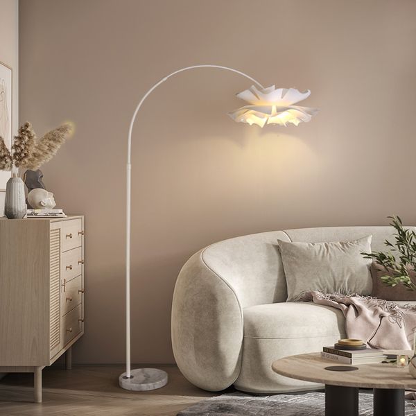 Moderno Simples Sala de Estar Sofá Candeeiros de Pé Designer Minimalista Quarto de Cabeceira Luzes de Atmosfera Criativa Iluminação de Acrílico Branco