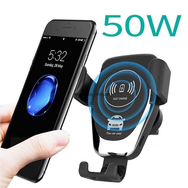 Schnelle Ladung Auto Drahtlose Ladestation Halter für iphone 11 Pro Max Xs 8 USB Schnell Ladegerät Halterung Samsung S20 s10 S9