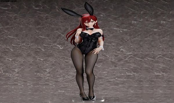 45 cm ing Fairy Tail Erza Scarlet Bunny Girl Anime Figur Sexy Girl PVC Action Figure Spielzeug Sammlung Modell Puppe Geschenk Unisex MX1939520