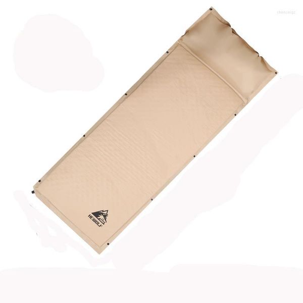 Outdoor-Pads Kakhi HEWOLF 188 65 5 cm einzelne automatische aufblasbare Kissenauflage Verdickung Bettmatratze Campingzelt Mittagessen Freizeitmatte