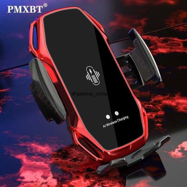 Fast Charge Auto Grip 10W Carregador de carro sem fio para Samsung S10 iPhone 11 Pro XS Sensor Infravermelho QI Suporte