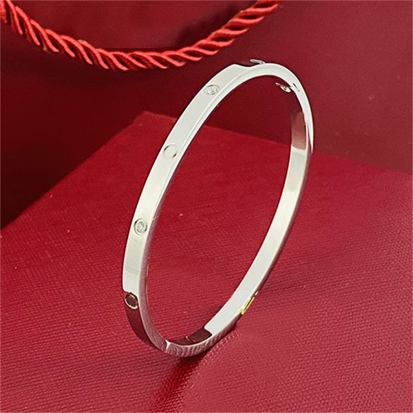 Jóias de jóias de moda Silver cor de fixação pulseira pulseira pulseira para mulheres personalizadas jóias de luxo designer de marca