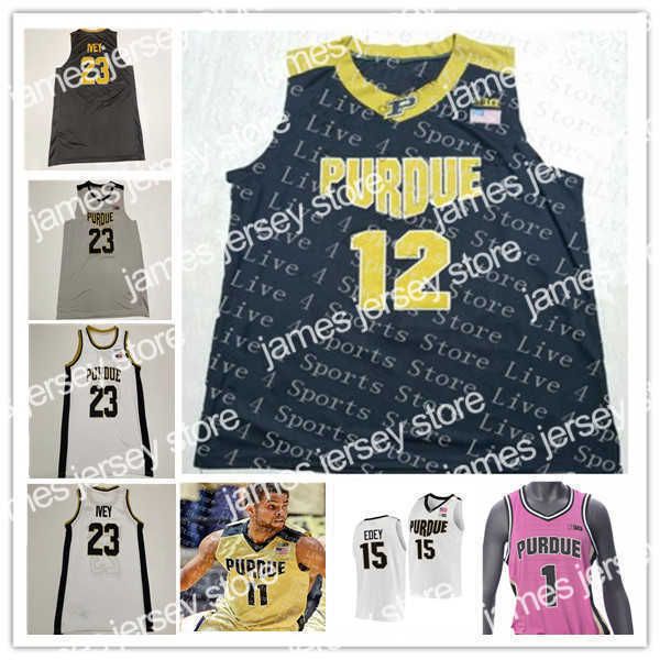 American College Football Wear Custom College Purdue Boilermaker Basketball Jersey Jaden Ivey Zach Edey Trevion Williams Sasha Stefanovic Mason Gillis Caleb Furs