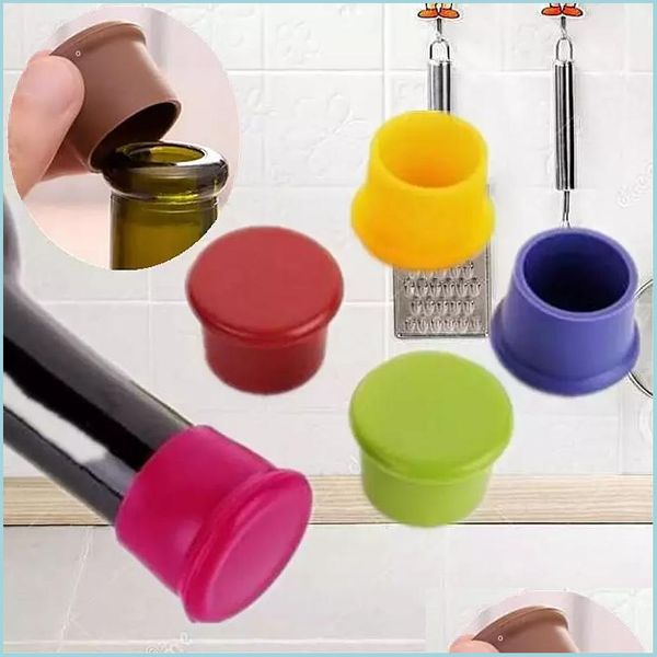 Outras ferramentas de cozinha 5 cores Sile Sile Bottle Bottle Stopp