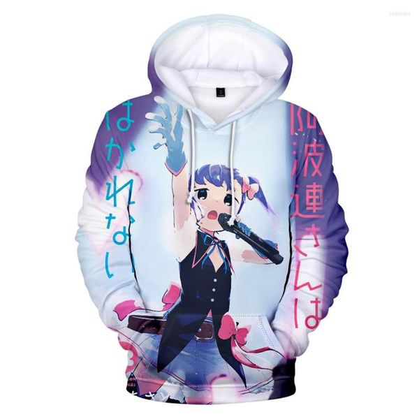 Felpe con cappuccio da uomo Aharen-san Wa Hakarenai Felpa con cappuccio 3D Harajuku Abbigliamento per uomo e donna Felpa Primavera Autunno Modelli