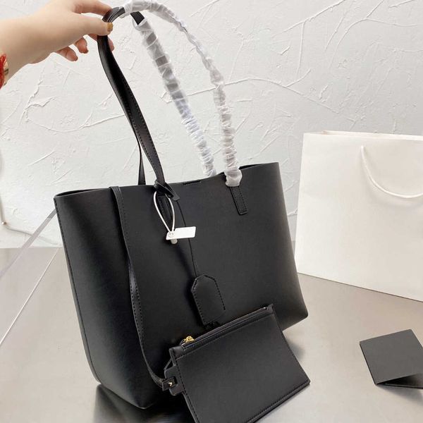 Aktentaschen Designer-Einkaufstasche Umhängetaschen Damen Hochwertige Tragetaschen aus Stoff mit Handtaschen aus echtem Leder