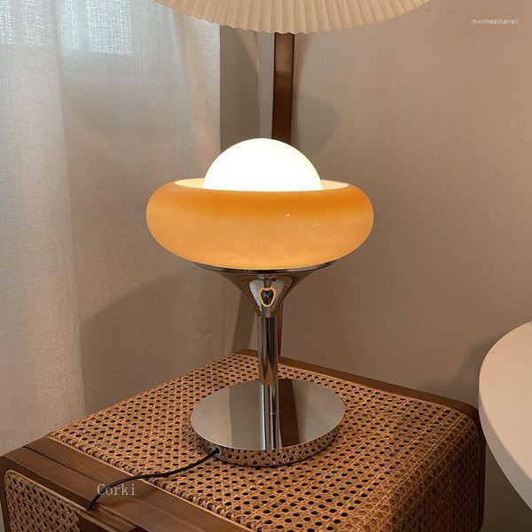 Tischlampen, nordisches Design, modernes Bauhaus, Raumzeitalter, Vintage-Schreibtischleuchten für Wohnzimmer/Modellzimmer, Nachttischlampe, Hintergrund, Arbeitszimmer, Dekor